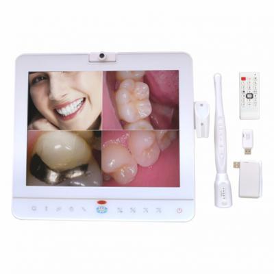 Wireless 15 inch monitor and intraoral camera system